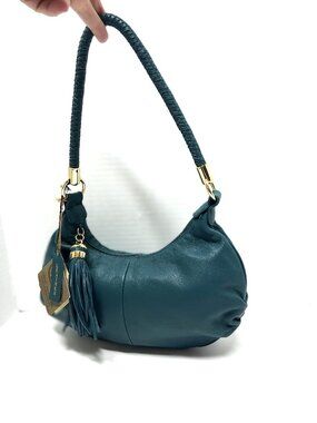 Great American Leatherworks blue / teal leather hobo purse